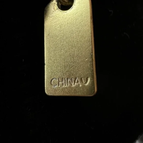 Coach Daphne Pink Glass Floral Drop Necklace Gold Tone Signed Rare - Picture 11 of 11